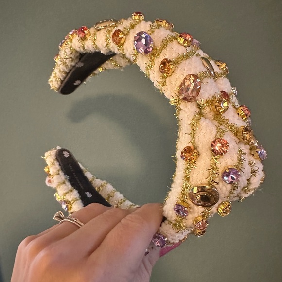 Lele Sadoughi smiley mixed crystal headband - Picture 2 of 3